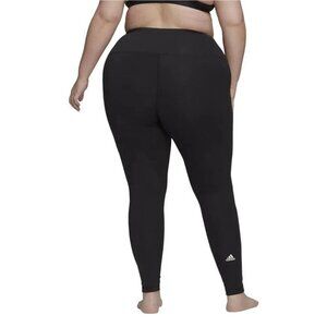 Adidas Womens Plus Size 3x Yoga Essentials 7/8 Length High Rise Black HE6735